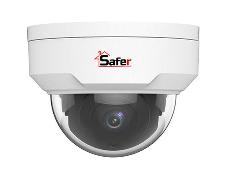 Camera dome IP Full HD, lentila 2.8mm, Smart IR 30M, PoE, carcasa plastic, SAFER SAF-IPCDP2MP30-28