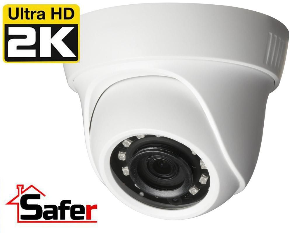 Camera dome SAFER 4 MP, HDCVI, IR 20 metri, SAF-DM4MP30F28