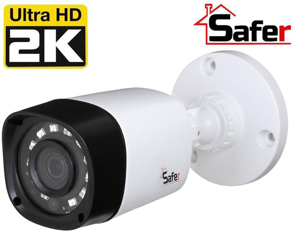 Camera exterior HDCVI SAFER, rezolutie 4 MP, lentila 2.8 mm, SAF-BP4MP20F28