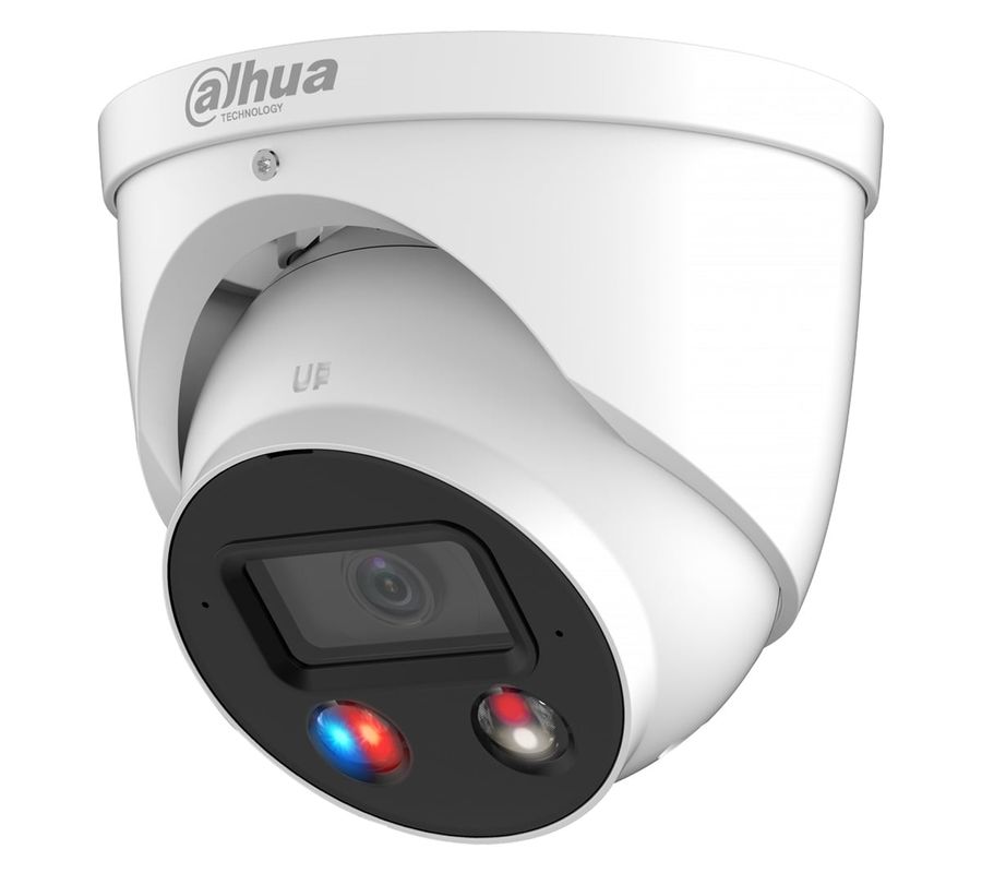 Camera IP, WizSense, 5MP, lentila 2.8mm, IR si LED 30m, Smart Dual Illumination, Active Deterrance, Microfon si difuzor, PoE, IP67, Dahua IPC-HDW3549H-AS-PV-0280B-S4