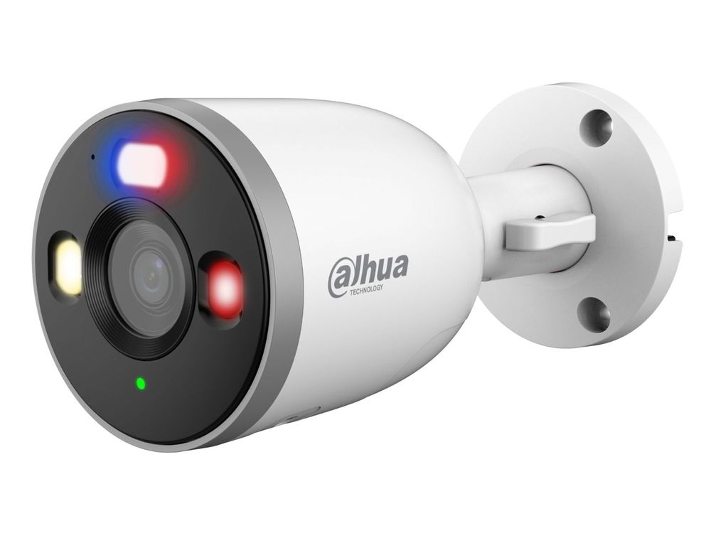 Camera IP supraveghere exterior Dahua F5D-PV-0280B, 5MP, Wi-Fi 6, detectie umana si vehicule, audio bidirectional, IR si lumina calda 30m, slot microSD, IP67