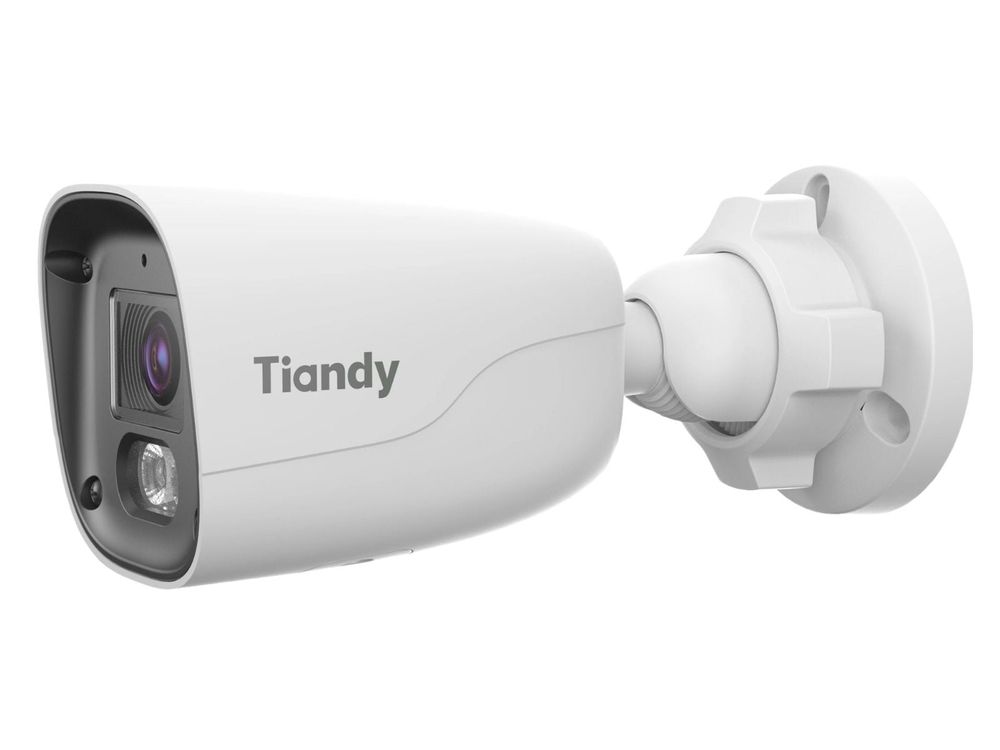 Camera IP supraveghere exterior Tiandy TC-C324S 2ETA-28, 2MP Full HD, IR 50m, lumina alba 15m, detectie AI, PoE, IP67, microfon, slot card microSD