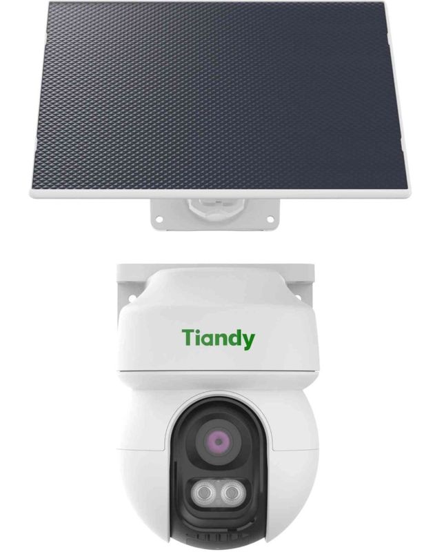 Camera supraveghere 4G cu panou solar Tiandy, 3MP IR 30m, IP65, detectie AI, TC-H333K 8DA-4