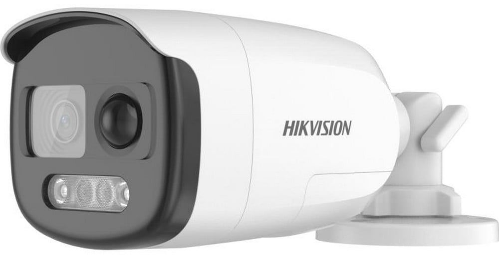 Camera supraveghere cu Alarma si senzor PIR, Hikvision ColorVu DS-2CE12UF3T-PIRXO(2.8mm), 8MP 4K, LED 40m, IP67