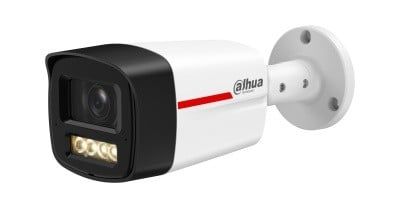 Camera supraveghere exterior Dahua IPC-HFW2449TL-S-LED-0280B-PROX, 4MP, WizColor, WizSense, lentila 2.8mm, lumina calda 20m, microfon dual, IP67, PoE, SMD Plus
