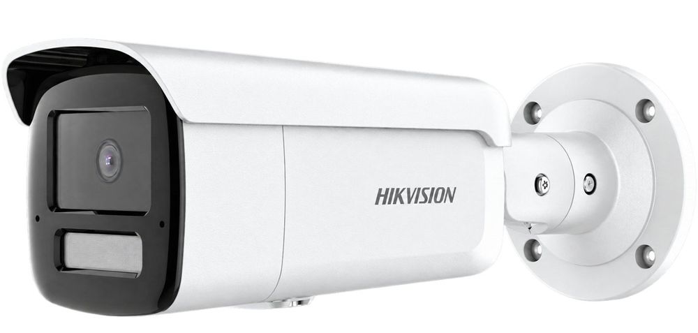 Camera supraveghere IP Hikvision DS-2CD2T43G2-4LI(2.8mm) 4MP, Acusense, Smart Hybrid Light, lentila 2.8mm, detectie AI, WDR, PoE, H.265+, IP67