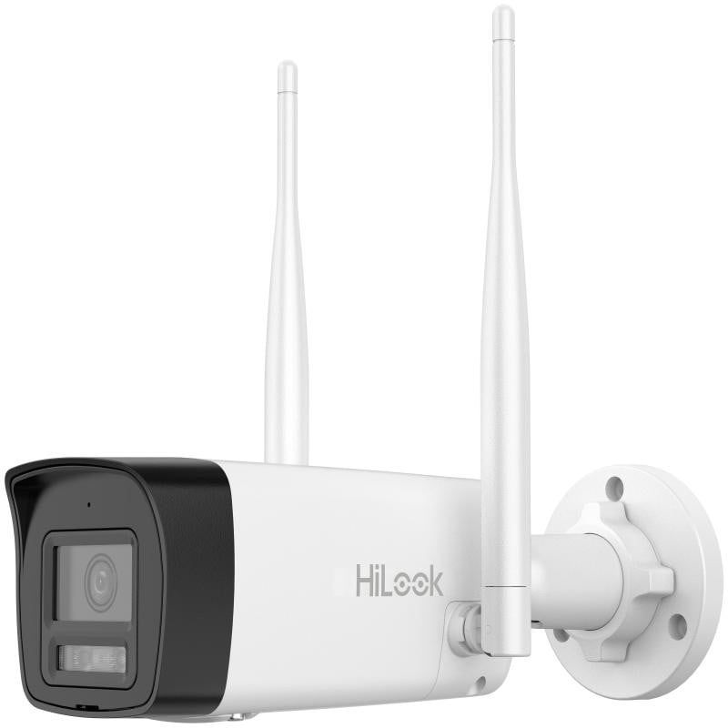 Camera supraveghere exterior HiLook, 2 MP, Wi-Fi 6, IR 30m, lumina alba 30m, audio 2 cai, detectie AI, IP66, lentila 2.8mm, IPC-B120HA-LDF/W 2.8mm(B)
