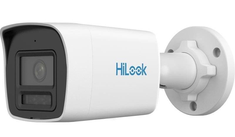 Camera supraveghere IP Hikvision HiLook IPC-B129HAA-LU 2.8mm, 2 MP, ColorVu 3.0, Smart Hybrid Light 30m, detectie AI persoane si vehicule, microfon, IP67