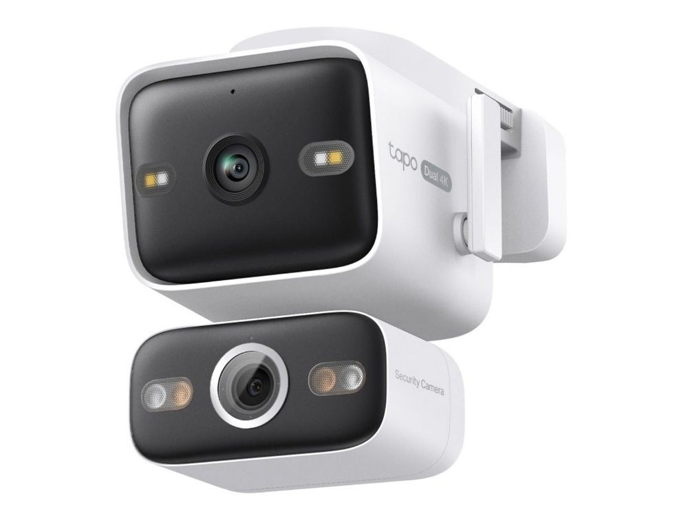 Camera supraveghere exterior Tapo C575D, Wi-Fi, PoE, lentila dubla 4K, rotire 360 grade, zoom 18x, detectie AI, IR+LED, IP66, slot microSD