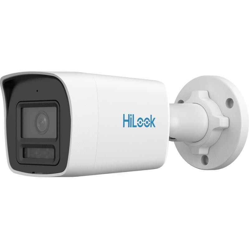 Camera supraveghere IP Hikvision HiLook IPC-B149HAA-LU 2.8mm, 4MP, ColorVu, lentila 2.8mm, Smart Hybrid Light 30m, microfon, detectie persoane si vehicule, IP67