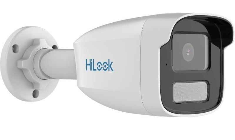 Camera supraveghere IP exterior HiLook IPC-B449HAA-LU 2.8mm, 4 MP, ColorVu, Smart Hybrid Light, microfon,2.8mm, IP67, PoE