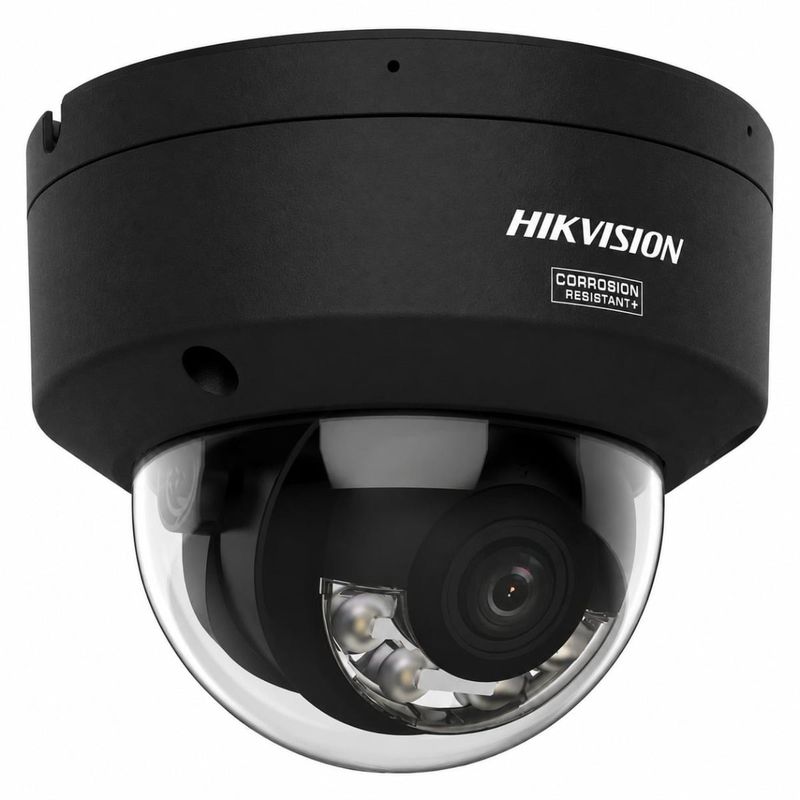 Camera supraveghere IP Hikvision, 6 MP, Smart Hybrid Light, ColorVu, 2.8mm, microfon, detectie AI, PoE, IP67, IK10, negru, DS-2CD2167G3-LIS2UY(2.8MM)/BK