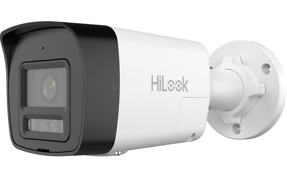 Camera supraveghere IP Hikvision HiLook IPC-B160HA-LUF/SL, 6MP, 2.8mm, Iluminare duala 30m, Microfon si difuzor, PoE, IP67, Slot pentru MicroSD