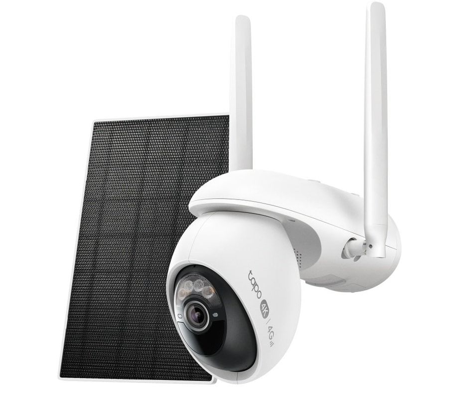 Camera wireless 4G cu panou solar TP-Link Tapo C665G KIT, 4K, Wi-Fi, 4G LTE, lentila 4 mm, detectie AI, Night Vision Color Starlight, IP65