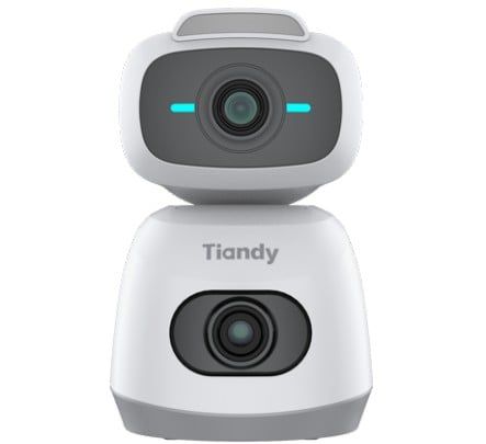 Camera wireless interior Tiandy, 4MP, Wi-Fi, audio bidirectional, IR 20m, detectie miscare AI, 3 lentile, control vocal, TC-H3C3E 9DB-12X