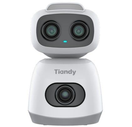 Camera wireless interior Tiandy, 4MP, Wi-Fi Dual Band, 2 lentile, control vocal, audio bidirectional, IR 20m, detectie AI, TC-H3C3E 9DA-12X
