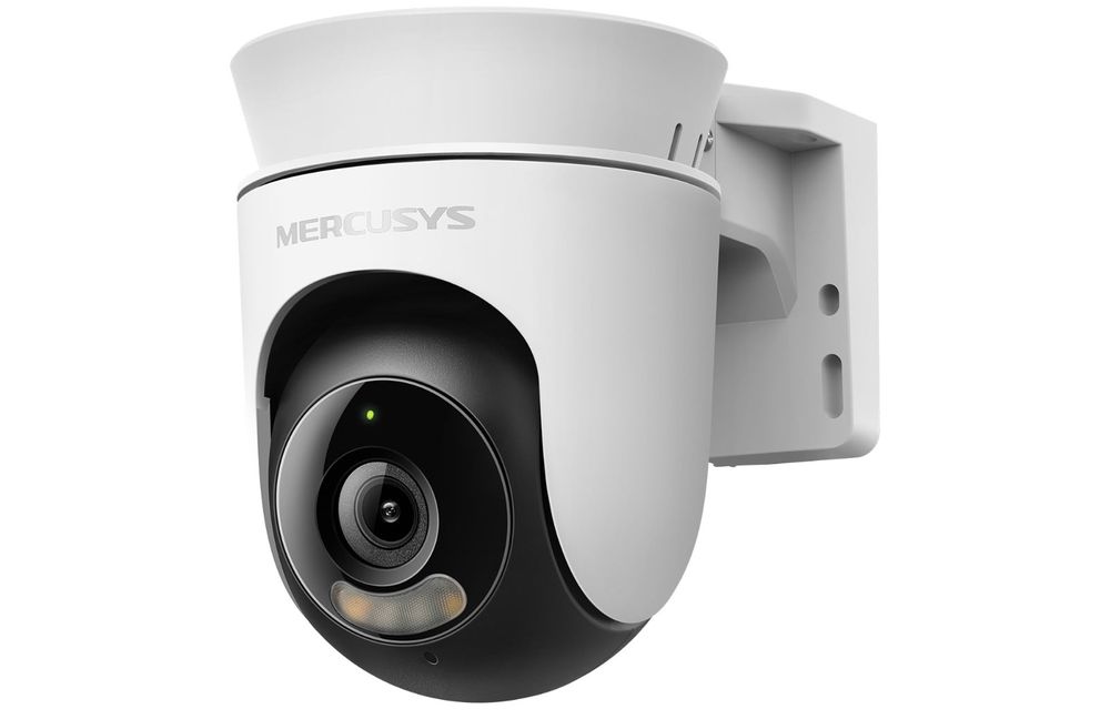 CAMERA IP Mercusys, wireless, cube, pt. exterior IP65, vedere pan tilt 360°, dist. IR 9 m, tip lentila fixa 4 mm, rezolutie 2K, microfon, carcasa metal, slot SD card