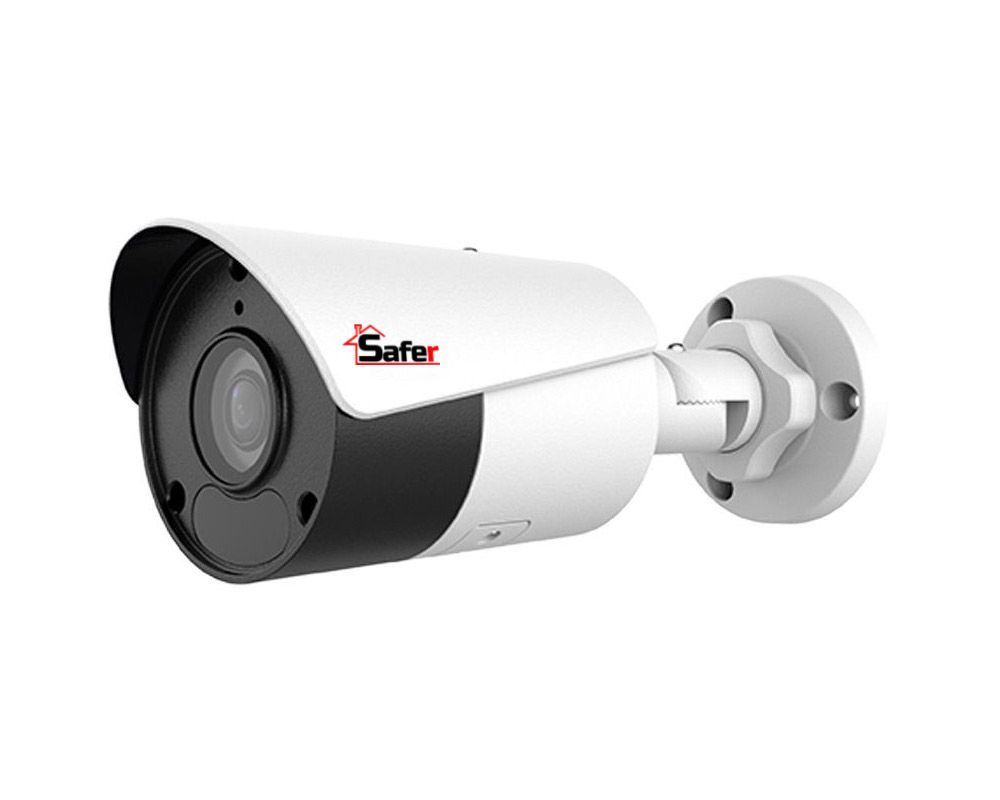 [RESIGILAT] Camera de exterior IP, 5MP, IR 50m, lentila 2.8 mm, PoE, Microfon, MicroSD, Safer SAF-IPCBM5MP50ES-28-R
