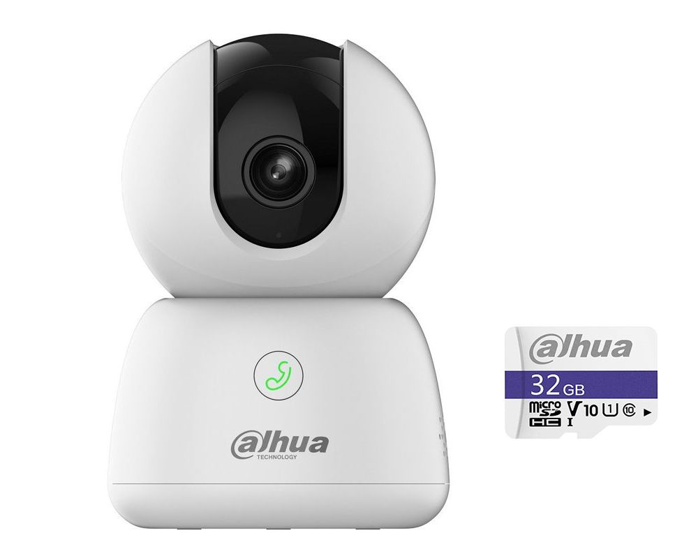 Camera + Card gratuit Dahua IPC-H3B+TF-C100/32GB, Wi-Fi, 3MP, IR 10m