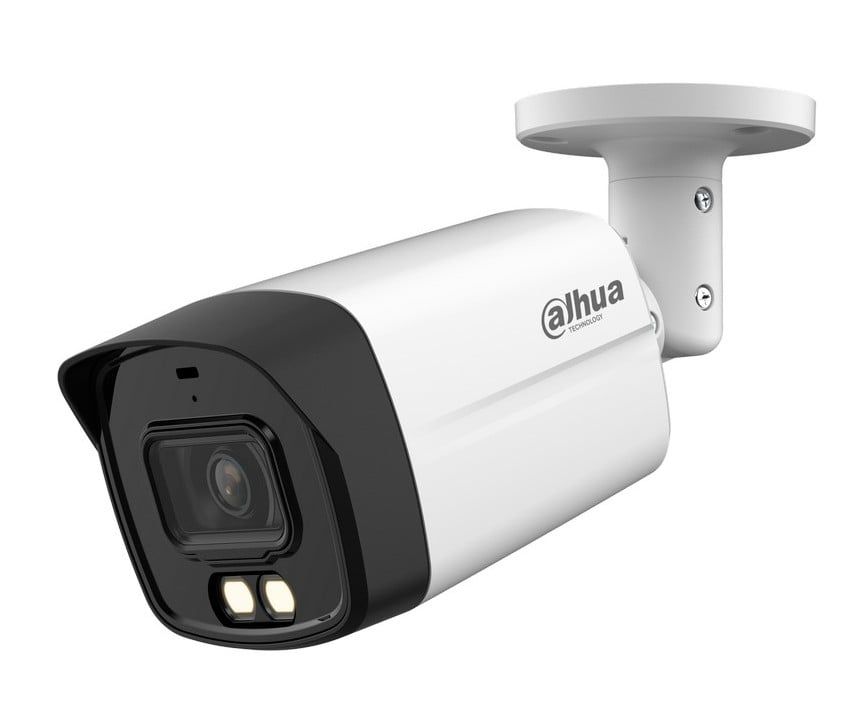 Camera de supraveghere HDCVI, 5 MP, Smart Dual Illuminators, IR si LED 40m, 3.6mm, microfon, Dahua HAC-HFW1509TLM-IL-A-0360B-S2