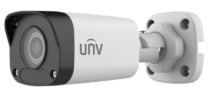 Camera de exterior IP, 2MP, lentila 2.8mm, Iluminare IR 30m, Detectare miscare, PoE, IP67, 4KV, Uniview IPC2122LB-SF28-A