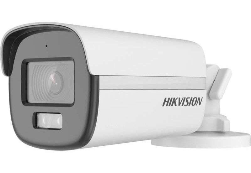 [RESIGILAT] Camera de supraveghere pentru exterior Hikvision Smart Hybrid, 3K, 2.8mm, Iluminare duala 40m, Microfon, IP67, DS-2CE12KF0T-LFS28-R