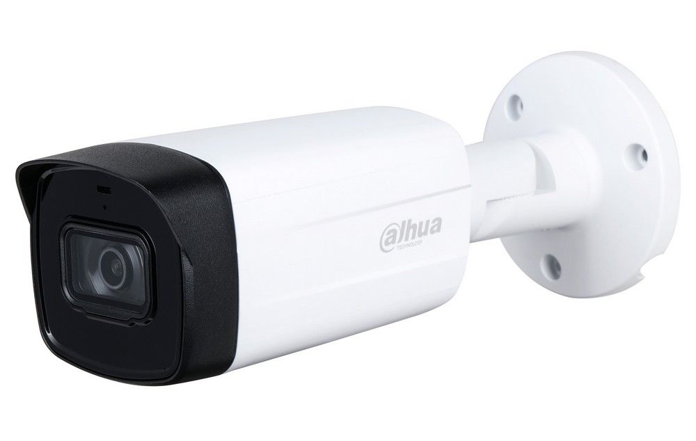 Camera de supraveghere exterior HDCVI, 2MP, lentila 2.8mm, IR 40m, Microfon, IP67, Dahua HAC-HFW1200TH-I4-A