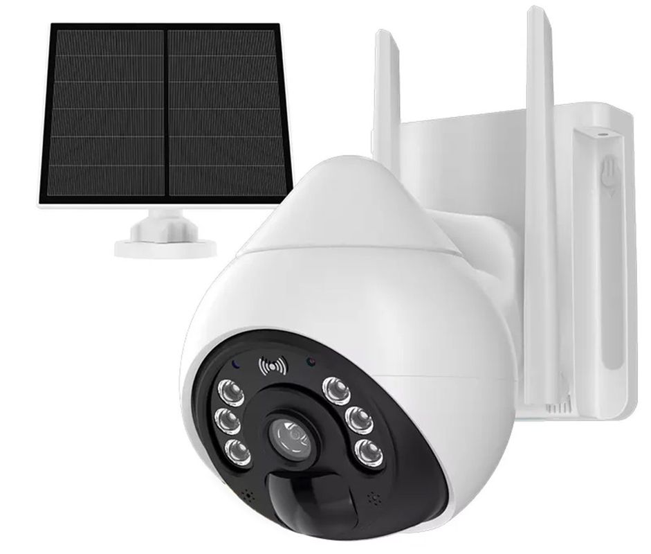 Camera de supraveghere 4G speed dome cu panou solar si baterie, 100% remote, Alarma, FullHD, IR 15 m, Safer SAF-4GPTZ