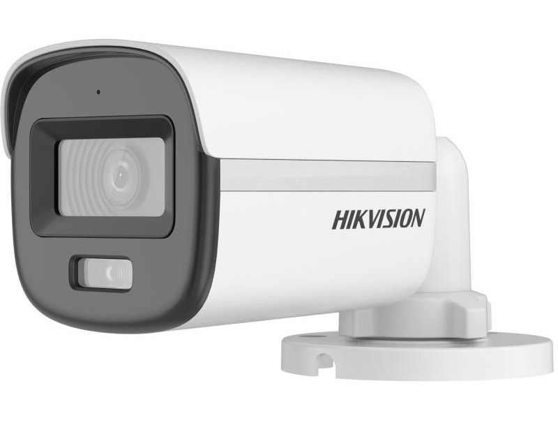 Camera de supraveghere exterior ColorVu Hikvision DS-2CE10KF0T-FS(2.8mm), 3K, LED alb 20m, 2.8mm, Microfon, IP67
