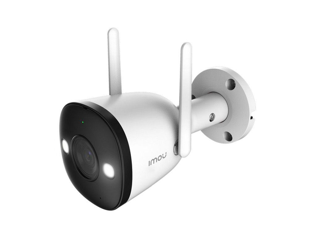 Camera de supraveghere IP, Imou Bullet 2E Wi-Fi, 4 MP, vedere nocturna IR + LED alb, 2.8mm, microfon, MicroSD, IPC-F42FP-D