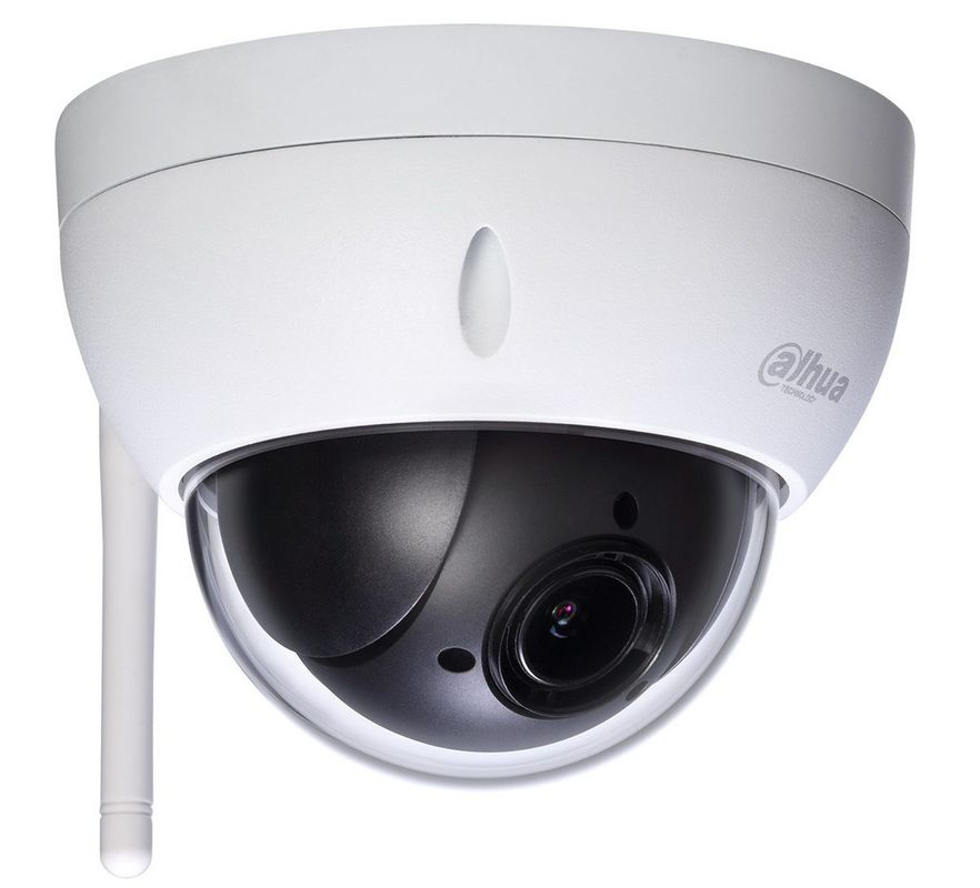 Camera de supraveghere IP Wi-Fi PTZ, 4MP 2K, cu lentila varifocala si Zoom Optic 4X, IP66, IK10, Dahua SD22404T-GN-W