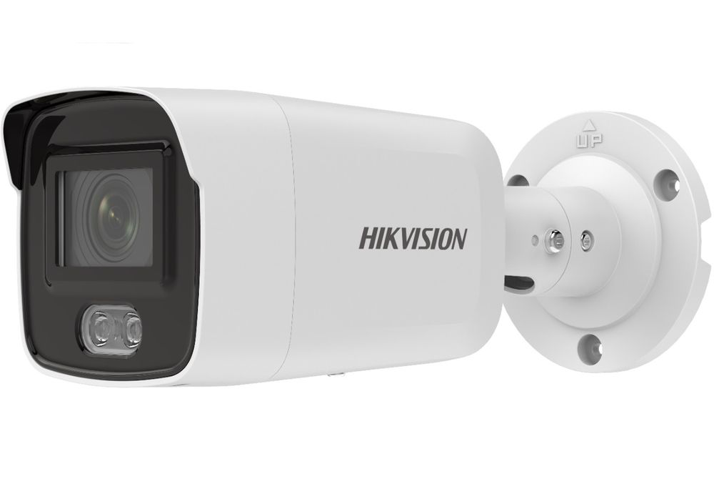 Camera IP Hikvision, ColorVU, 4MP 2K, 2.8mm, microfon, LED ALB 40m, exterior, Hikvision DS-2CD2047G2-LU