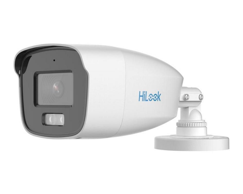 Camera de supraveghere pentru exterior, HDTVI, Hikvision HiLook ColorVu THC-B259-MS(3.6mm), 3K, 3.6mm, LED alb 40 m, IP66, metal