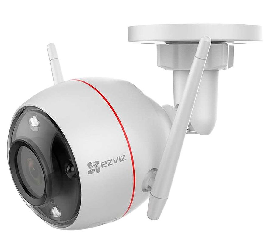 Camera de supraveghere IP EZVIZ C3W-PRO-4MP, 4MP, lentila 4mm, LED lumina alba, cu sirena, detectare umana, audio bidirectional, microSD, IP67
