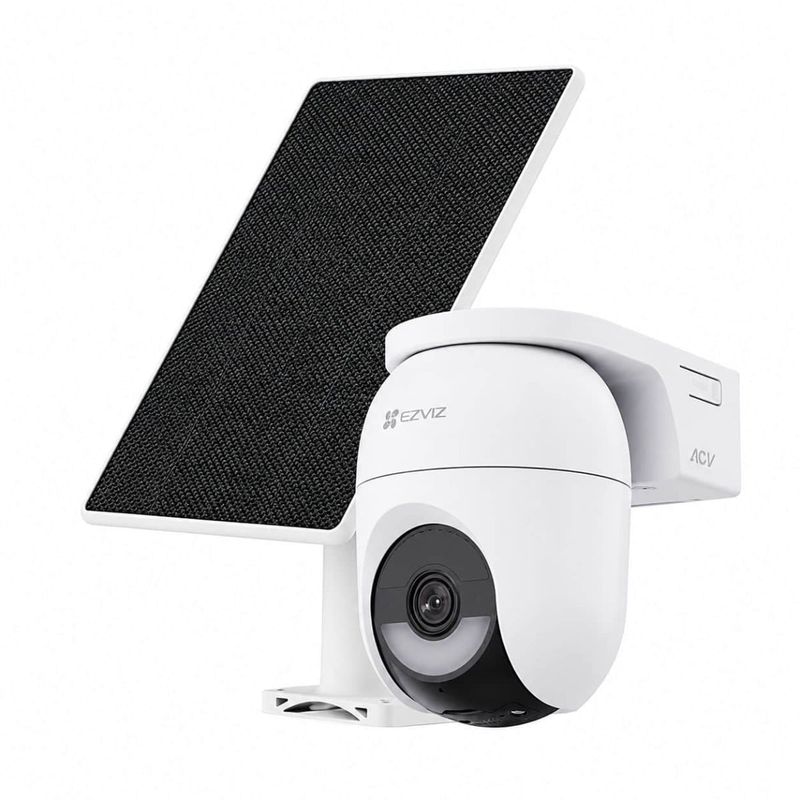 Camera supraveghere 4G si Wi-Fi EZVIZ CB8 Lite, 4MP, 4mm, AOV 2.0, detectie AI, audio bidirectional, panou solar, IP65, CS-CB8c/SP (4MP.W4GA)
