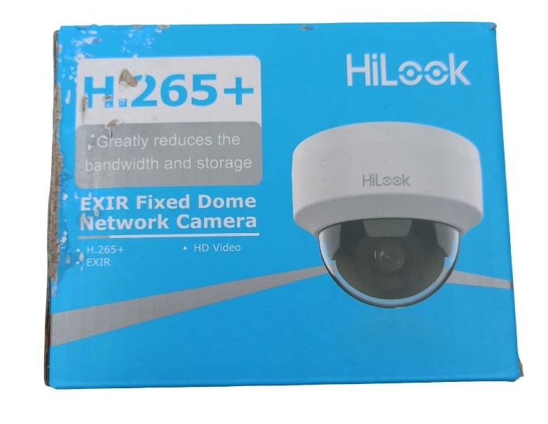 [RESIGILAT] Camera supraveghere IP HiLook IPC-D141H-C-R1, 4MP, lentila fixa 2.8 mm, IR 20m, Dome, PoE, H.265+, DWDR, carcasa plastic, interior