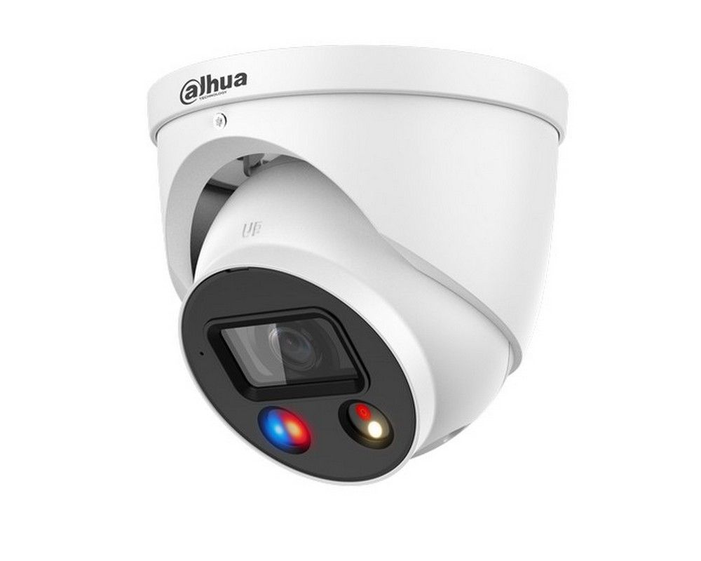 Camera IP TiOC Dahua, Alarma acustica si optica, WizSense, 8MP, Iluminare Duala 30m, Audio, PoE, IP67, IPC-HDW3849H-AS-PV-0280B-S5