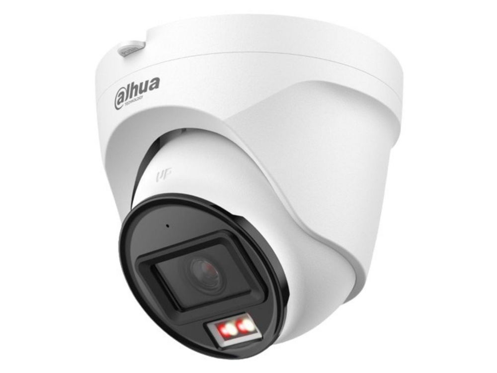 Camera supraveghere exterior IP Dahua IPC-T1E49-A-IL, 4MP, Smart Dual Light, microfon, PoE, IP67, detectie umana