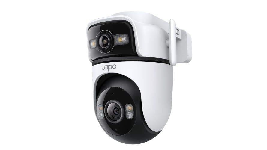 Camera supraveghere exterior Tapo C545D, obiectiv dual, rotatie si inclinare din telefon, 2K 3MP, AI, IP66, Viziune nocturna color