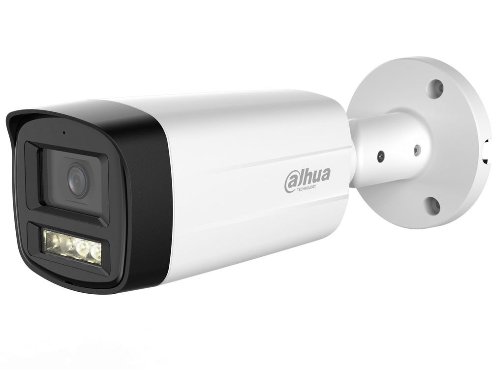 Camera supraveghere HDCVI Dahua HAC-HFW1500TH-IL-A-0360B-S3, 5MP, 3.6mm, Iluminare duala, Microfon, IP67
