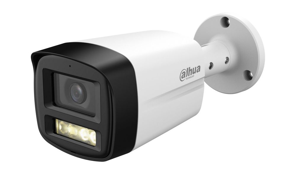 Camera supraveghere HDCVI Dahua HAC-HFW1500TLM-IL-A-0280B-S3, 5MP, 2.8mm, Iluminare duala 40m, Microfon, IP67
