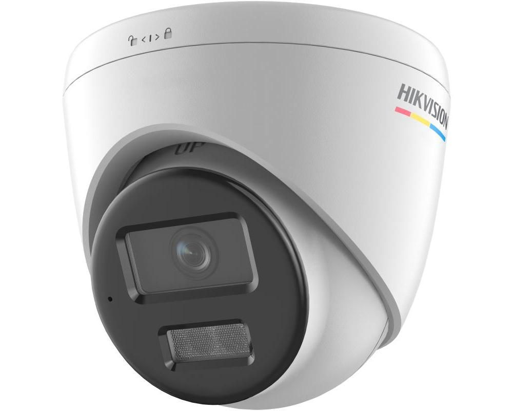 Camera supraveghere IP ColorVu Hikvision DS-2CD1347G2H-LIU28, 4MP 2K, Smart Hybrid Light 30m, Microfon, PoE, IP67