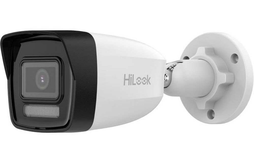 Camera supraveghere IP Hikvision HiLook IPC-B180HA-LU, 8MP, Iluminare duala 30m, 2.8mm, Microfon, PoE, IP67
