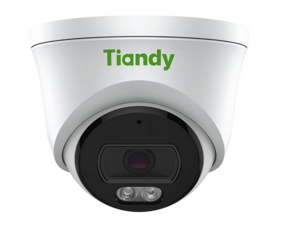 Camera supraveghere IP turret Color Maker Tiandy TC-C35XS-I3WEYSV5.0, 5MP 2K+, IR/LED alb 30m/15m, Microfon, PoE, IP66