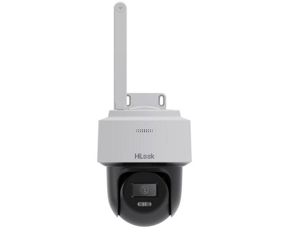 Camera supraveghere IP Wi-Fi rotativa PT Hikvision HiLook PTZ-N2C400I-W(W), 4MP, IR 30m, Microfon, Difuzor, slot microSD, IP66