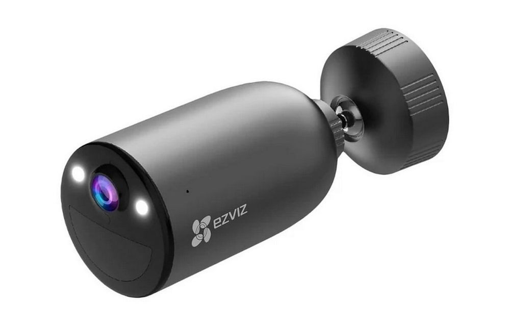 Camera supraveghere IP wireless cu SIM 4G si baterie EZVIZ, Alarma Smart, 4MP 2K, IR+LED alb 15m, Audio, IP65, CS-EB3(2K-4GA)