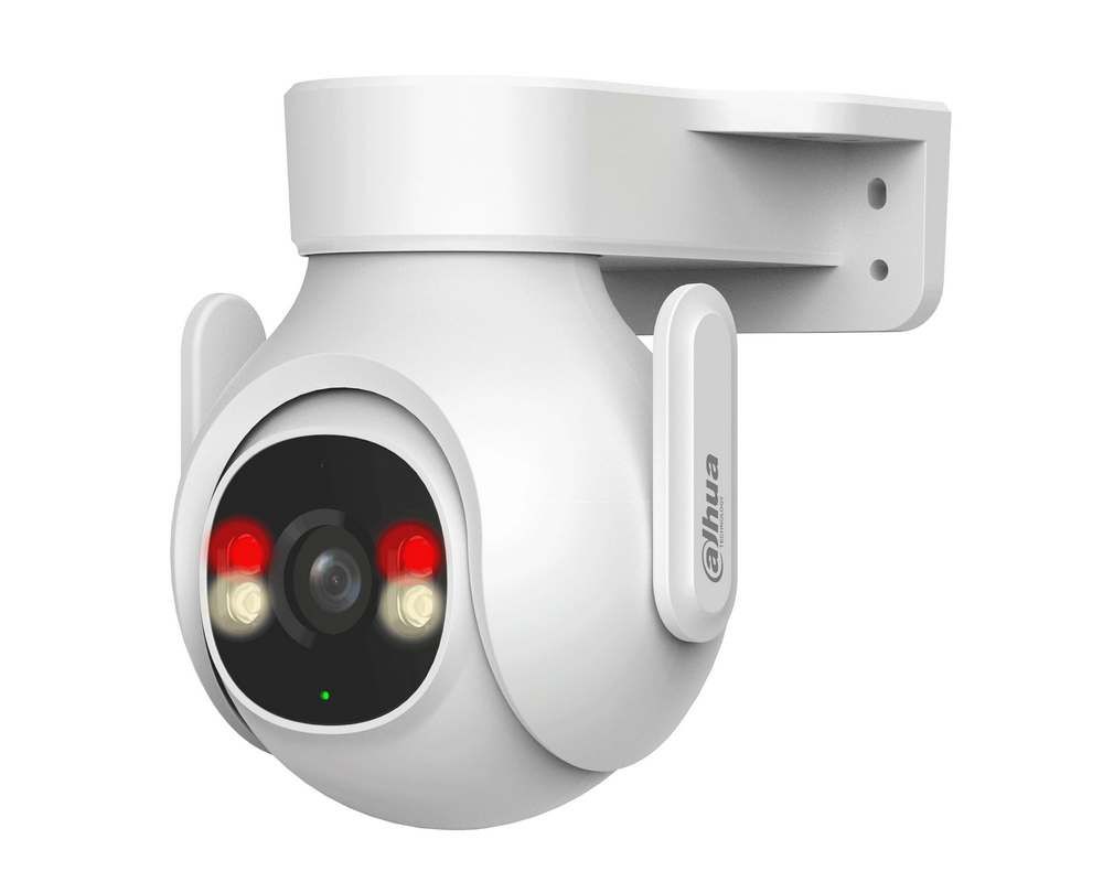 Camera supraveghere Wi-Fi 6 Dahua IPC-P3B-PV, 3MP, rotire, inclinare, iluminare duala 30m, alarma sonora, luminoasa, detectie cu AI, urmarire automata, IP66, de exterior