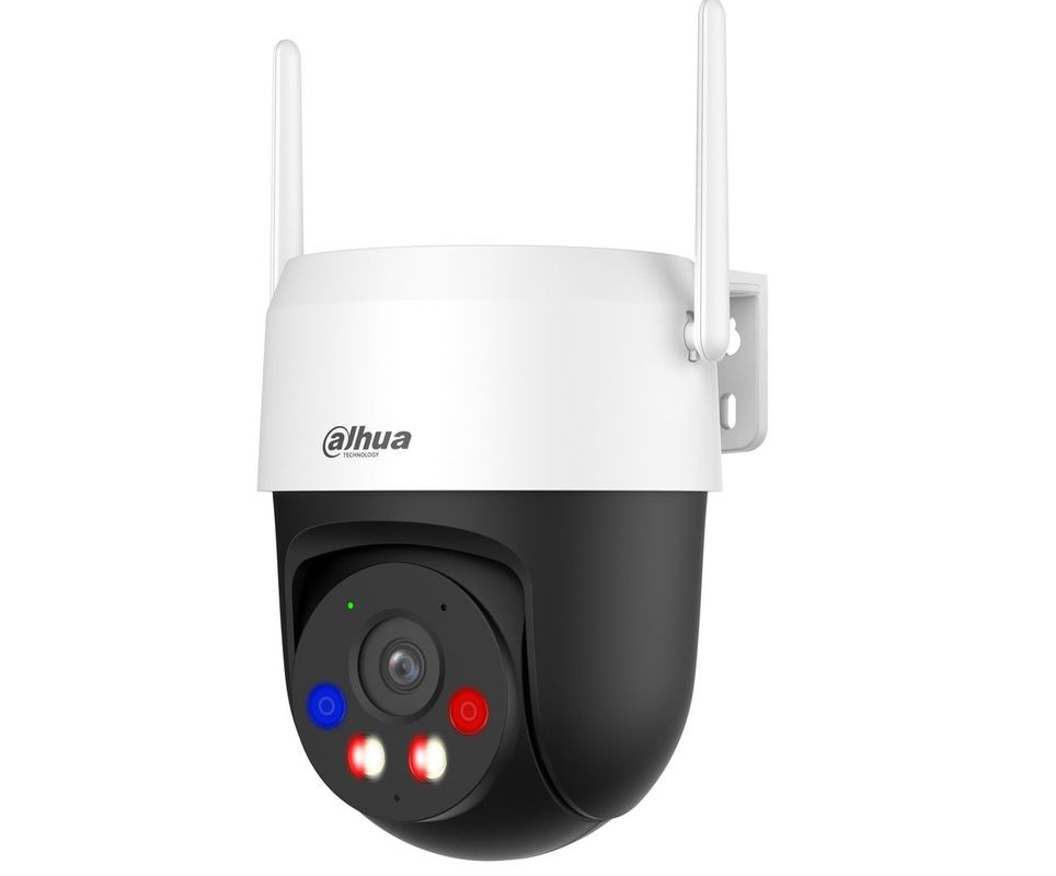 Camera supraveghere wireless PT Dahua IPC-P5AS-PV, Wi-Fi 6, 5MP, 4mm, Iluminare duala, Alarma Active Defense, Comunicare bidirectionala, slot microSD, IP66, rotire de pe telefon