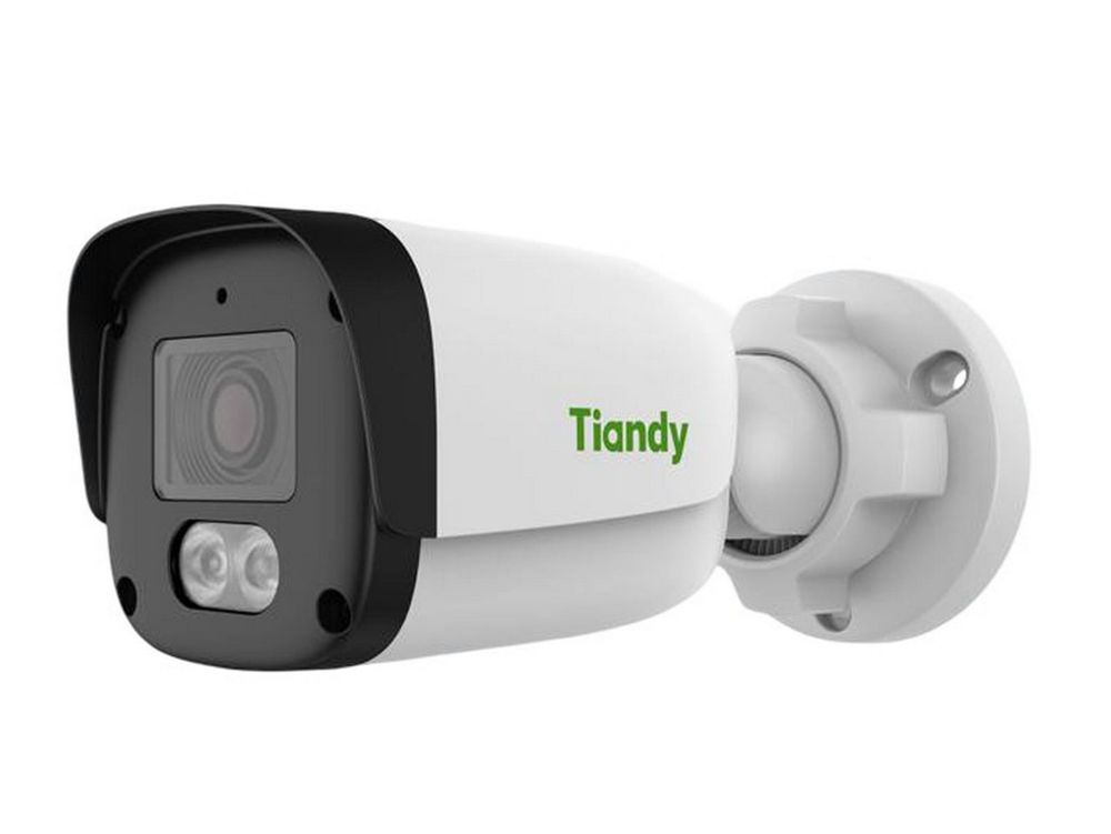 Camera supraveghere exterior IP Tiandy, 6MP, IR si LED alb, microfon, PoE, IP67, TC-C36QN 2ENA-28