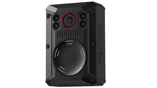 Camera video portabila tip bodycam pentru paza Recoda M502A-64GB, 1600P, H.265, WiFi, vedere nocturna starlight, IP68, autonomie 12h, 64GB